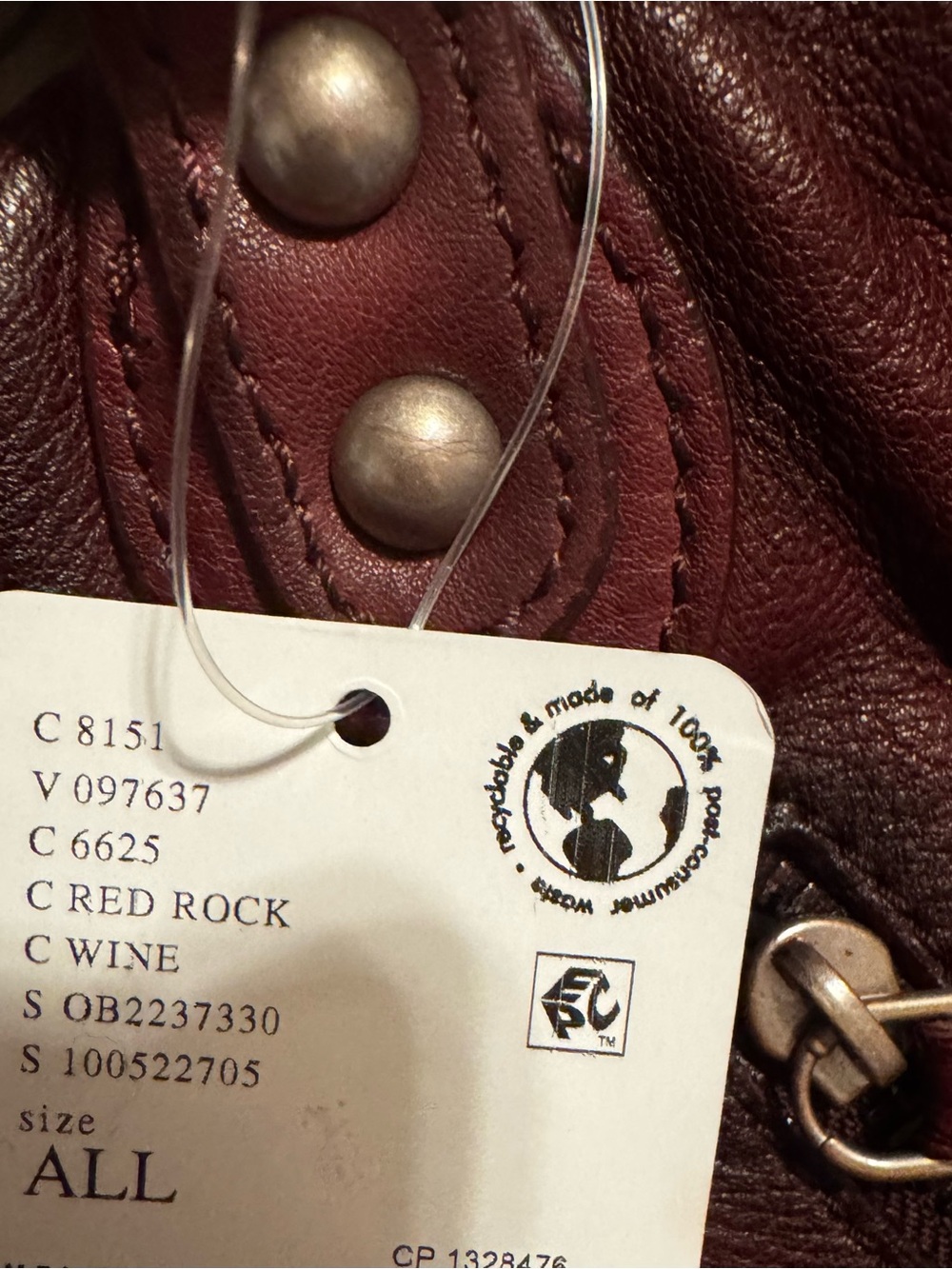 🚨 RARE!! ONLY 1 AVAILABLE Free People Baby Emerson RED ROCK  Leather Satchel - Picture 4 of 7
